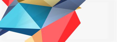 3d mozaik soyut arkaplan, düşük poli şekilli geometrik tasarım