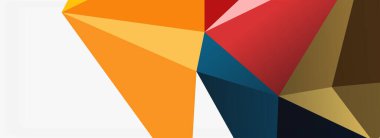 3d mozaik soyut arkaplan, düşük poli şekilli geometrik tasarım