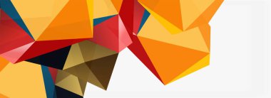 3d mozaik soyut arkaplan, düşük poli şekilli geometrik tasarım