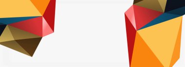 3d mozaik soyut arkaplan, düşük poli şekilli geometrik tasarım