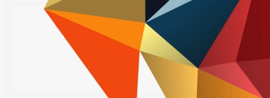 3d mozaik soyut arkaplan, düşük poli şekilli geometrik tasarım