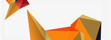 3d mozaik soyut arkaplan, düşük poli şekilli geometrik tasarım