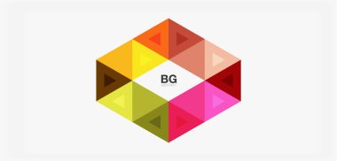 Kapak, afiş, el ilanı ve poster ve diğer şablon için mozaik üçgen deseni soyut arkaplan