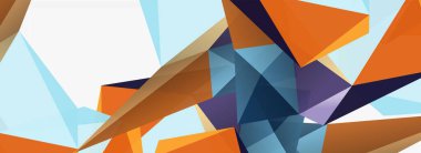 3d mozaik soyut arkaplan, düşük poli şekilli geometrik tasarım