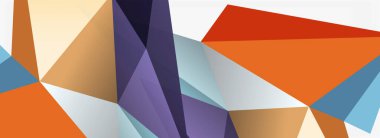 3d mozaik soyut arkaplan, düşük poli şekilli geometrik tasarım