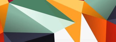 3d mozaik soyut arkaplan, düşük poli şekilli geometrik tasarım