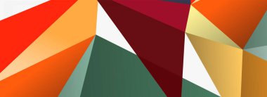 3d mozaik soyut arkaplan, düşük poli şekilli geometrik tasarım