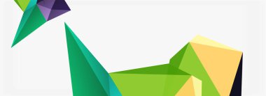 3d mozaik soyut arkaplan, düşük poli şekilli geometrik tasarım