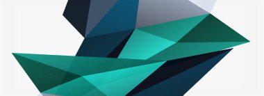 3d mozaik soyut arkaplan, düşük poli şekilli geometrik tasarım