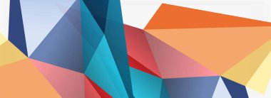 3d mozaik soyut arkaplan, düşük poli şekilli geometrik tasarım