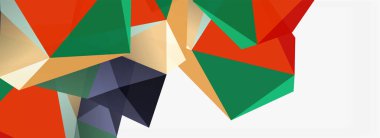 3d mozaik soyut arkaplan, düşük poli şekilli geometrik tasarım