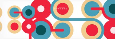 Kapaklar, afişler, el ilanları ve posterler ve diğer şablonlar için çemberler ve çizgiler soyut arkaplan