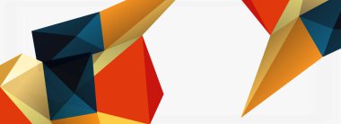 3d mozaik soyut arkaplan, düşük poli şekilli geometrik tasarım