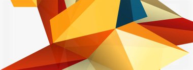 3d mozaik soyut arkaplan, düşük poli şekilli geometrik tasarım