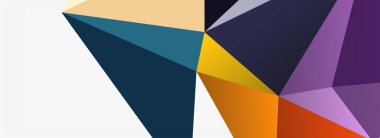 3d mozaik soyut arkaplan, düşük poli şekilli geometrik tasarım