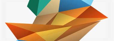 3d mozaik soyut arkaplan, düşük poli şekilli geometrik tasarım