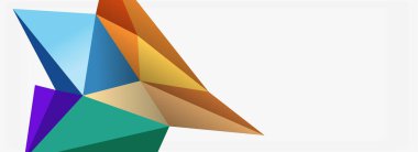 3d mozaik soyut arkaplan, düşük poli şekilli geometrik tasarım