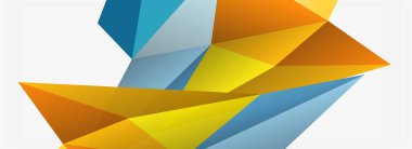 3d mozaik soyut arkaplan, düşük poli şekilli geometrik tasarım