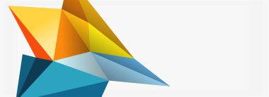 3d mozaik soyut arkaplan, düşük poli şekilli geometrik tasarım
