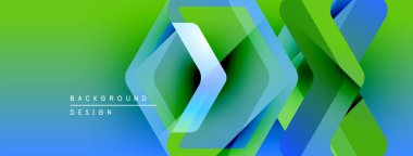 Soyut geometrik tasarım. Üst üste binen kareler dinamik görsel efekt yaratır. Gradyan renkler modern estetiği çağrıştıran pürüzsüz bir şekilde harmanlanır..