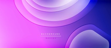 Soyut arkaplan mor katmanlar akan özellikler. Yumuşak gradyanlar, dijital projeler için ideal modern tasarım yaratır. Minimalist estetik.