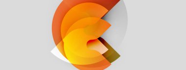 Soyut logo tasarımı katmanlı turuncu şekilli harfler oluşturur. Modern, canlı, minimalist estetik. Temiz çizgiler, dairesel elementler mevcut.