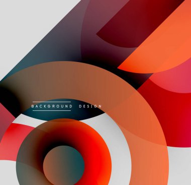 Soyut şekiller örtüşür, dinamik bileşim yaratır. Sıcak, serin renkler harmanlanır, modern görsel deneyimler yaratır..