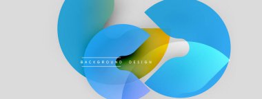 Soyut sıvı şekilleri örtüşür ve canlı renk değişimleri yaratır. Açık mavi, sarı, yeşil renkler tasarımda baskın. Minimalist estetik.