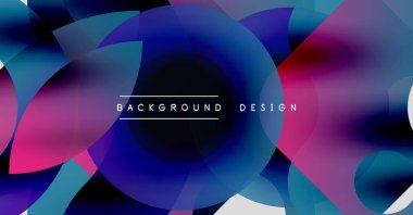 Soyut akışkan şekiller harmanlanır, canlı mor ve mavi renkler yaratır. Merkezi metin arka plan tasarımı okur. Modern estetik, dinamik kompozisyon.