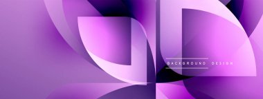 Soyut mor tasarım akışkan şekiller, gradyanlar içerir. Dijital projeler ve sunumlar için modern arkaplan uygun. Düz eğriler dinamik görsel efekt yaratır.