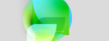 Soyut sıvı şekilleri örtüşür, parlak yeşil ve mavi renkler yaratır. Işık arkaplanı modern tasarım elementlerini geliştirir. Basit metin arkaplan tasarımı okur.