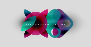 Soyut renkli şekiller örtüşüyor ve dinamik bir zemin oluşturuyor. Metin, kompozisyon içerisindeki arkaplan tasarımını okur. Modern, canlı estetik..