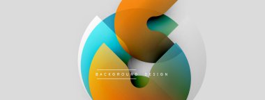 Soyut şekiller örtüşür, dinamik görsel kompozisyon yaratır. Gradyan renkler düzgün bir şekilde harmanlanarak modern estetik sunuyor. Minimalist tasarım.