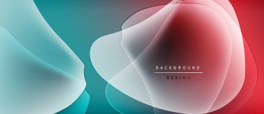 Soyut sıvı şekiller harmanlanarak canlı renk değişimleri yaratır. Modern tasarım elementleri dinamik hareketi, pürüzsüz geçişleri önerir.