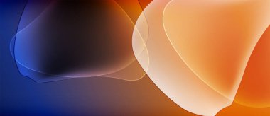 Soyut akışkan şekiller harmanlanarak sıcak serin renk değişimleri yaratır. Düz geçişler hareketi, derinliği ve görsel uyumu akla getiriyor..