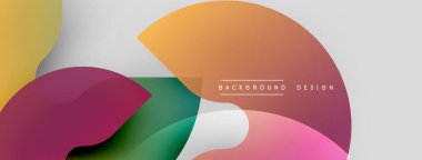 Soyut sıvı şekilleri örtüşür ve canlı renk değişimleri yaratır. Modern tasarım elementleri dinamik bileşimi, pürüzsüz geçişleri önerir.