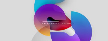 Soyut sıvı şekilleri örtüşür ve canlı renk değişimleri yaratır. Modern tasarım elementleri dinamik hareket, görsel uyum öneriyor.