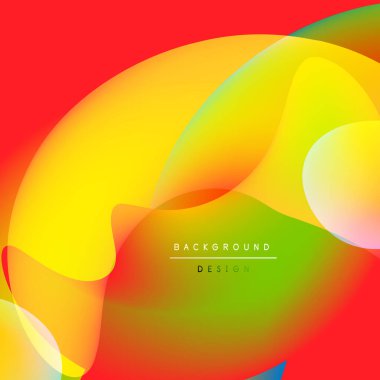 Soyut, enerjik bir arkaplan. Pürüzsüz renkli şekiller harmanlanarak, dinamik görsel efekt yaratır. Gradyan geçişler kompozisyona hakim..