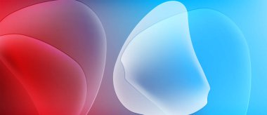 Soyut sıvı şekilleri kırmızı, mor ve mavi renkleri harmanlar. Yumuşak eğimler pürüzsüz geçişler yaratır, görsel olarak çekici bileşimler.