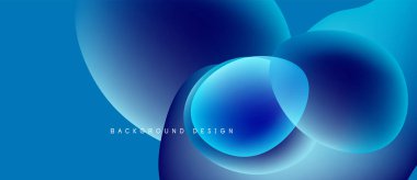 Soyut mavi şekiller örtüşür, dinamik görsel efekt yaratır. Yumuşak eğimler derinlik ve modern tasarım estetiğini akla getiriyor.