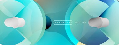 Soyut sıvı şekiller, turkuaz renkler, modern tasarım. Üst üste binen katmanlar dinamik görsel efekt yaratır. Minimalist estetik.