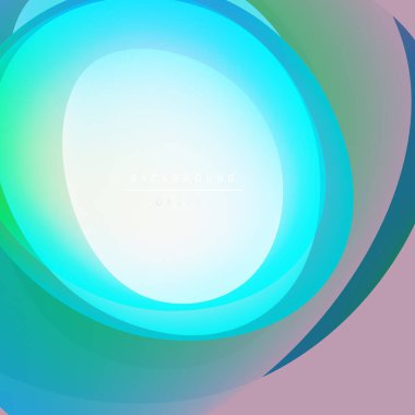 Soyut katmanlar canlı, akışkan şekiller yaratır. Renkler harmanlanmış, yeşil, pembeleşen yumuşak gradyanlar. Minimalist tasarım sakin bir atmosferi çağrıştırıyor.