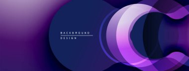 Soyut mor tasarım üst üste binen katmanlar oluşturarak dinamik görsel akış yaratır. Yumuşak eğimler derinliği, modern estetiği akla getiriyor.