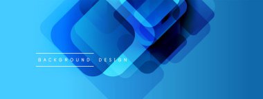 Soyut mavi geometrik şekiller kesişir. Modern tasarım elementleri canlı arkaplan dokusu oluşturur. Temiz çizgiler, mevcut gradyanlar.