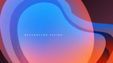 Soyut sıvı şekilleri örtüşür ve canlı renk değişimleri yaratır. Arkaplanda pürüzsüz geçişler, modern tasarım unsurları var.