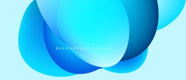 Soyut mavi şekiller örtüşüyor ve dinamik bir değişim etkisi yaratıyor. Metin arkaplan dizaynı odaklı minimalist tasarım. Yumuşak geçişler, modern estetik.