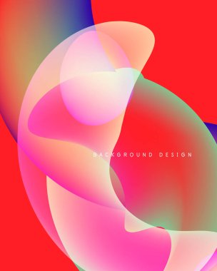 Soyut sıvı şekilleri örtüşür ve canlı renk değişimleri yaratır. Kırmızı, pembelerle, mavilerle, yeşilliklerle kusursuz bir şekilde harmanlanır. Modern tasarım ögesi.