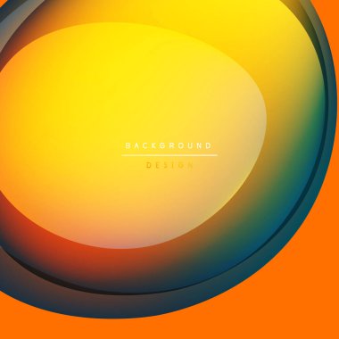 Canlı, soyut oval tasarım. Sıcak renkler karışır, pürüzsüz gradyanlar yaratır. Orta metin arkaplan tasarımı okuyor. Basit, modern estetik..