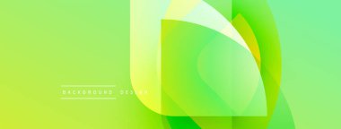 Soyut yeşil katmanlar dinamik görsel efekt yaratır. Pürüzsüz gradyanlar, modern tasarım, afişler veya arka planlar için uygun.