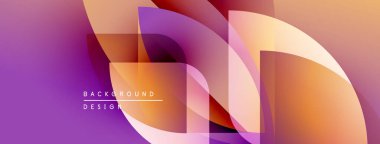 Soyut akışkan şekiller, canlı mor, turuncu renkler. Modern tasarım, gradyan katmanlar dinamik görsel efekt yaratır. Arkaplan ögesi.